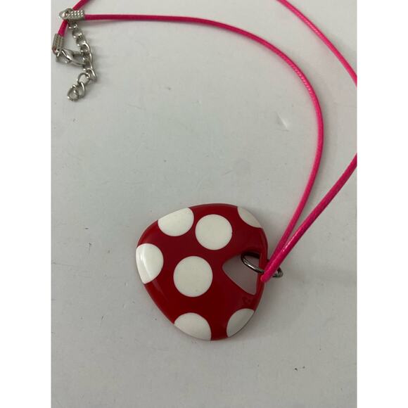 Polka dot pendant necklace - Picture 3 of 4